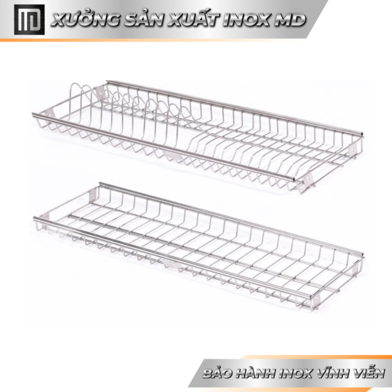 Giá bát đĩa lắp tủ bếp inox 304 MD MINH DUYEN STAINLESS STEEL kệ đựng đồ nhà bếp đa năng thiết kế sang trọng và bền bỉ