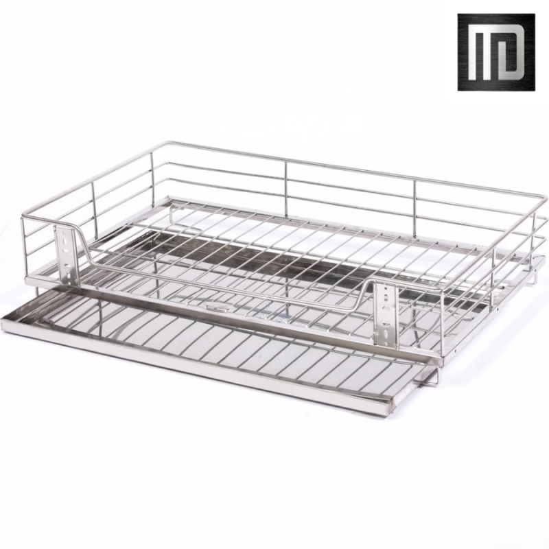 Giá để xoong nồi inox 201 MD MINH DUYEN STAINLESS STEEL kệ đựng nồi xoong bát đĩa lắp tủ bếp Dễ dàng kéo ra đẩy vào (2)