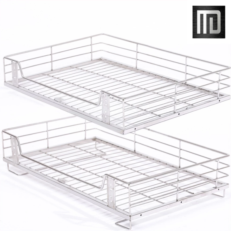 Giá để xoong nồi inox 201 MD MINH DUYEN STAINLESS STEEL kệ đựng nồi xoong bát đĩa lắp tủ bếp Dễ dàng kéo ra đẩy vào (3)