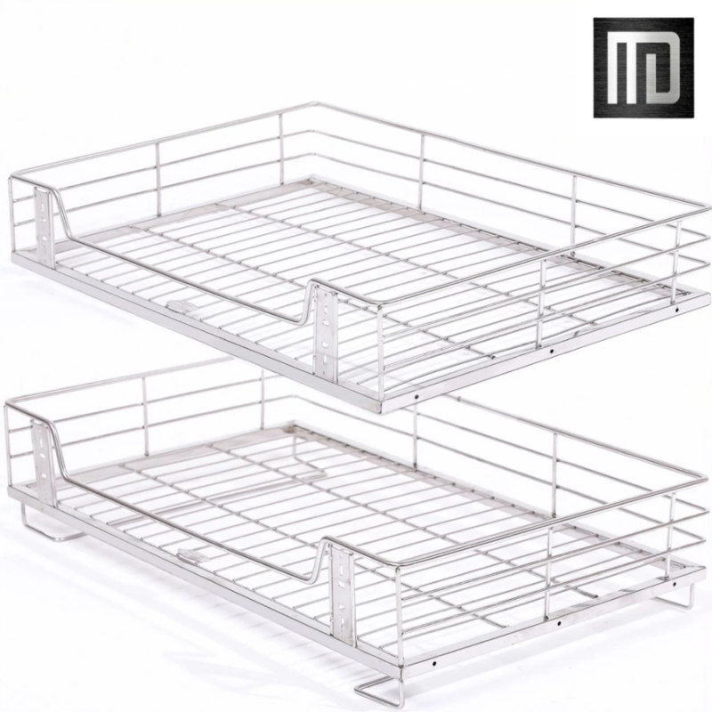 Giá để xoong nồi inox 304 MD MINH DUYEN STAINLESS STEEL kệ đựng nồi xoong bát đĩa lắp tủ bếp có thể dễ dàng kéo ra (2)