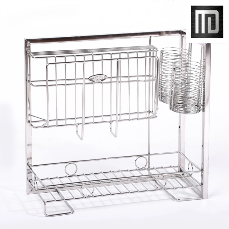 Giá đựng dao thớt inox 304 MD MINH DUYEN STAINLESS STEEL đa năng đựng dao, thớt, nắp vung, đũa (3)