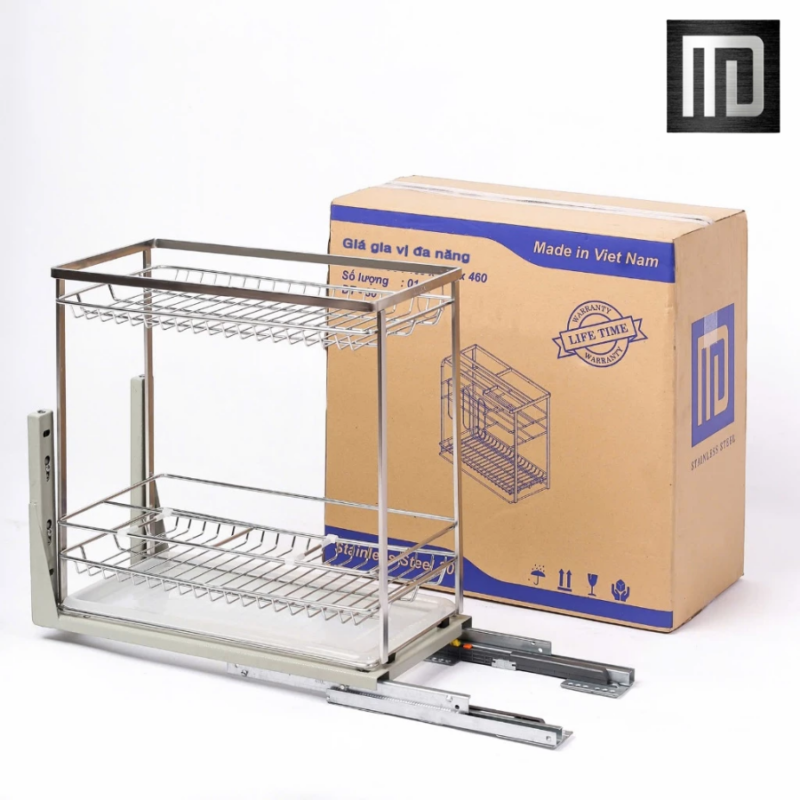 Giá đựng gia vị inox 304 MD MINH DUYEN STAINLESS STEEL dùng để đồ nhà bếp tiện lợi (2)