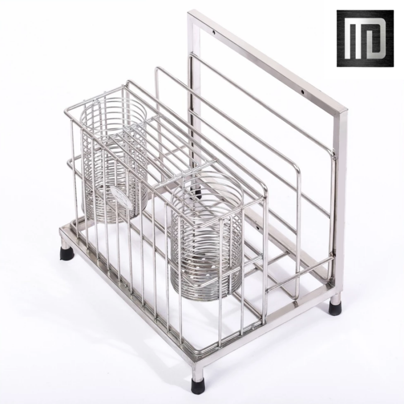 Kệ dao thớt để bàn inox 304 MD MINH DUYEN STAINLESS STEEL kệ đa năng nhà bếp đựng dao, đũa, thớt bền bỉ, sáng bóng (4)