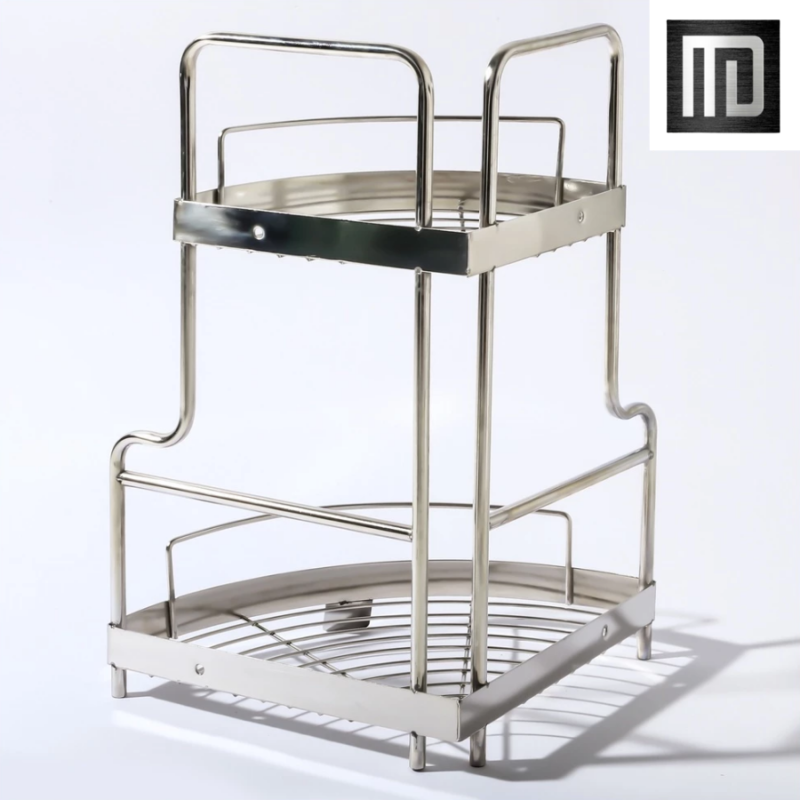 Kệ góc đa năng nhà tắm 2 tầng inox 304 MD MINH DUYEN STAINLESS STEEL kệ đựng chai lọ nhà tắm thiết kế tối giản, tiện lợi (6)