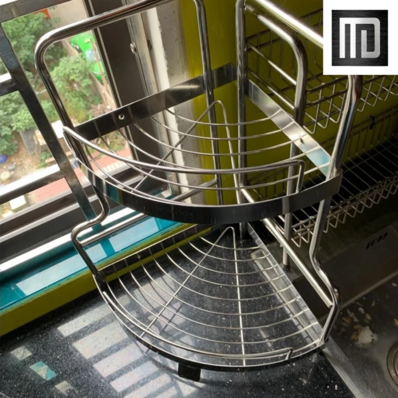 Kệ góc đa năng nhà tắm 2 tầng inox 304 MD MINH DUYEN STAINLESS STEEL kệ đựng chai lọ nhà tắm thiết kế tối giản, tiện lợi (7)