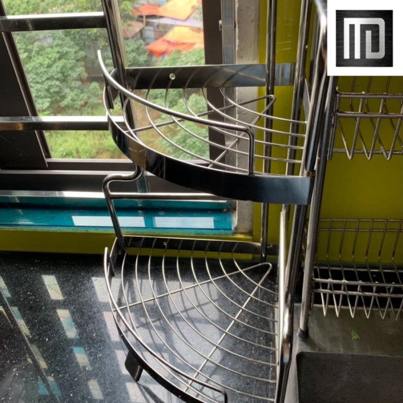 Kệ góc đa năng nhà tắm 2 tầng inox 304 MD MINH DUYEN STAINLESS STEEL kệ đựng chai lọ nhà tắm thiết kế tối giản, tiện lợi (8)