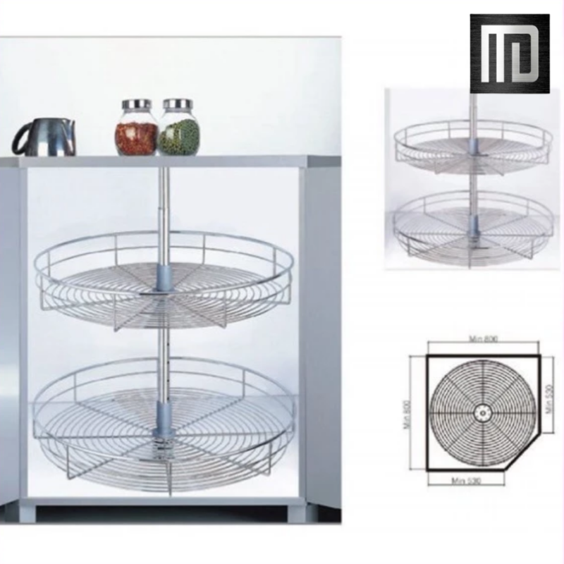 Mâm xoay tròn tủ bếp inox 304 MD MINH DUYEN STAINLESS STEEL Chạn quay tủ bếp chất liệu cao cấp, Sang trọng bền đẹp (4)