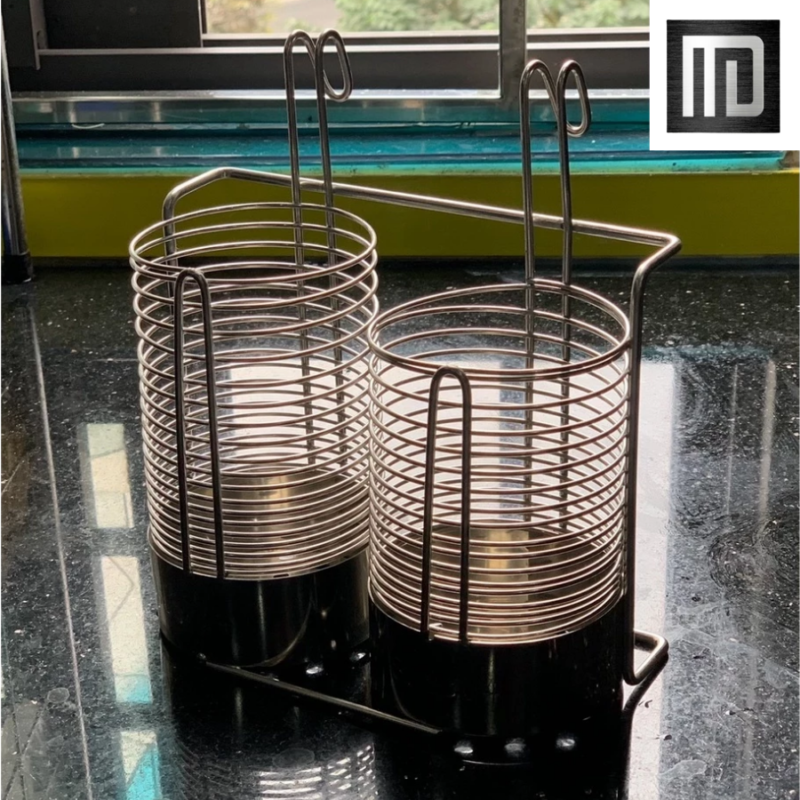 Ống đũa đôi inox 304 MD MINH DUYEN STAINLESS STEEL Ống đựng đũa thiết kế đơn giản có thể treo nên kệ bát đĩa dễ dàng (8)