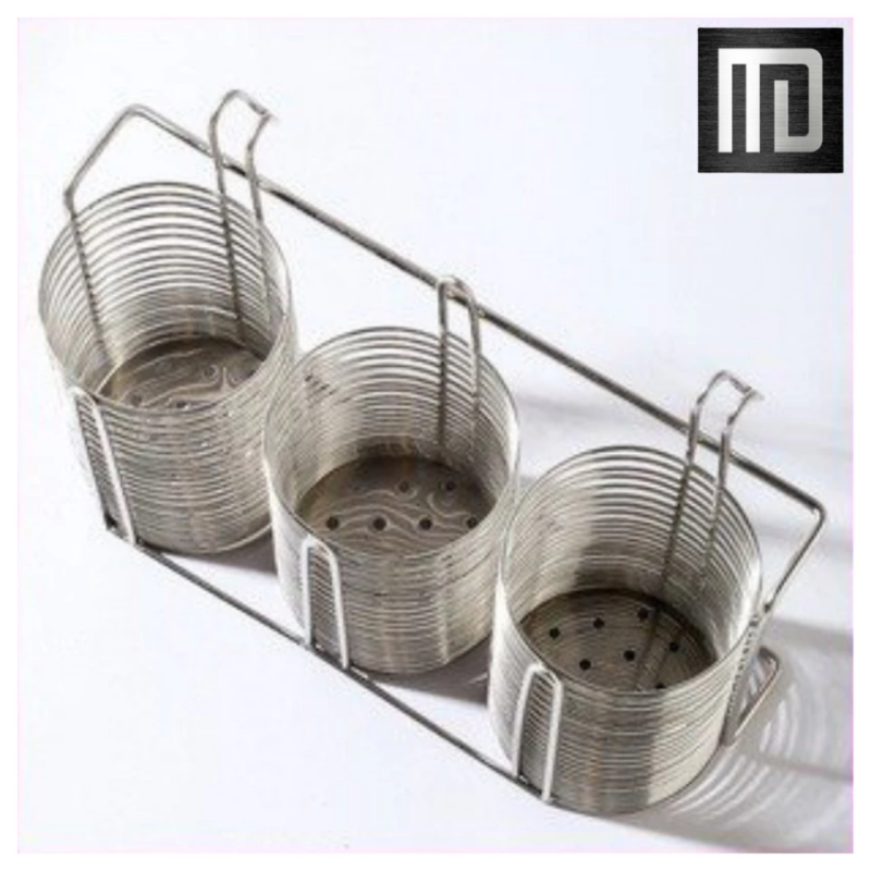 Ống đựng đũa 3 inox 304 MD MINH DUYEN STAINLESS STEEL thiết kế 3 ngăn hình trụ có sẵn móc treo sử dụng tiện lợi (3)
