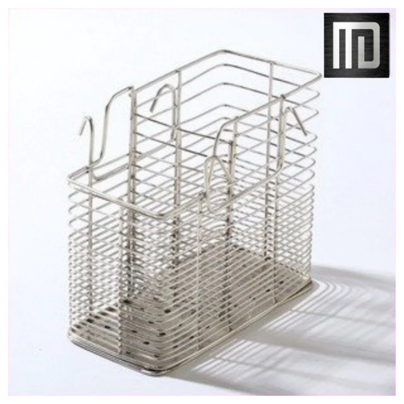 Ống đựng đũa inox 201 MD MINH DUYEN STAINLESS STEEL vuông 2 ngăn thiết kế hiện đại, vô cùng tiện lợi (2)