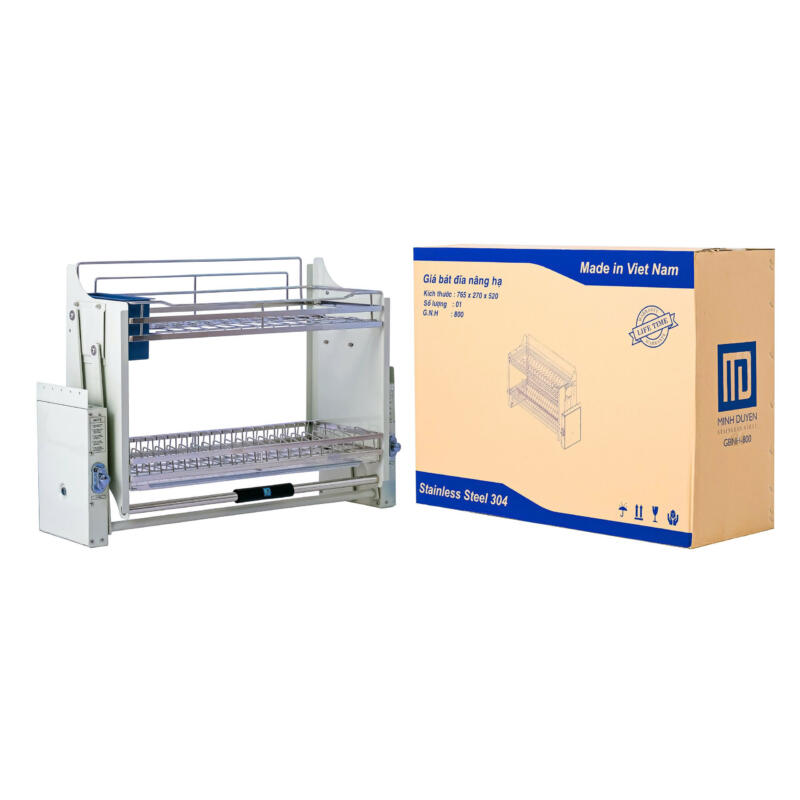 Giá bát nâng hạ MD cao cấp do Inox MD sản xuất